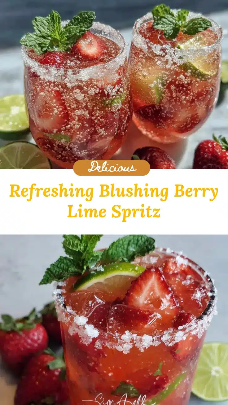 Blushing Lime Berry Spritz recipe