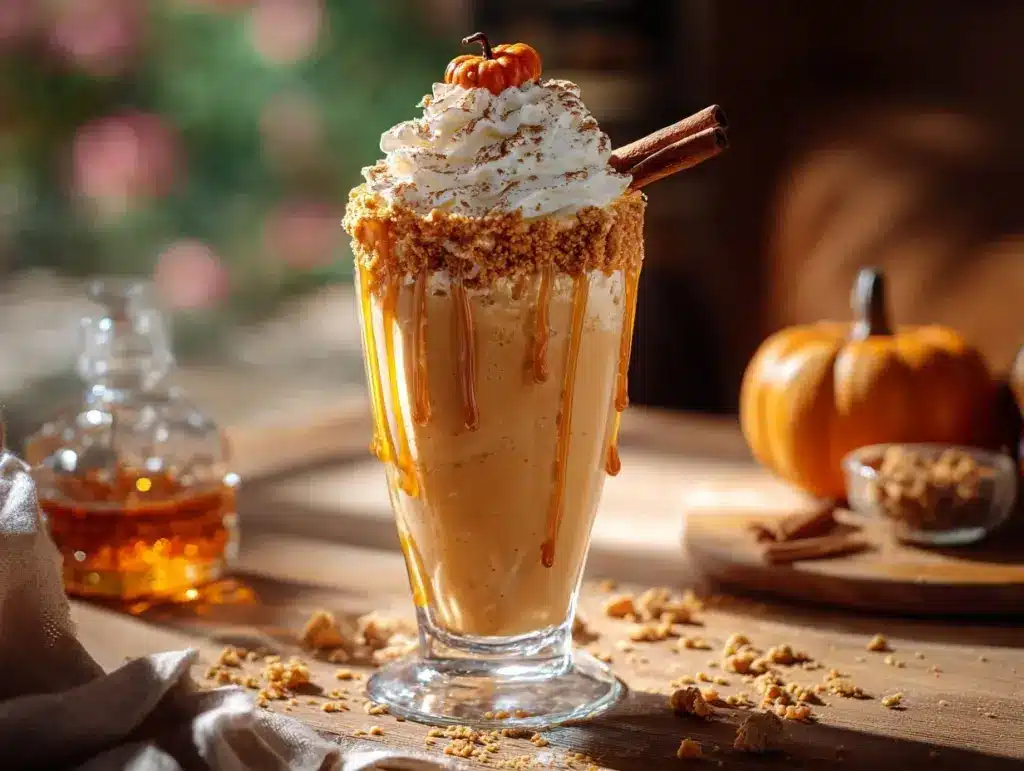 boozy pumpkin milkshake - featured image