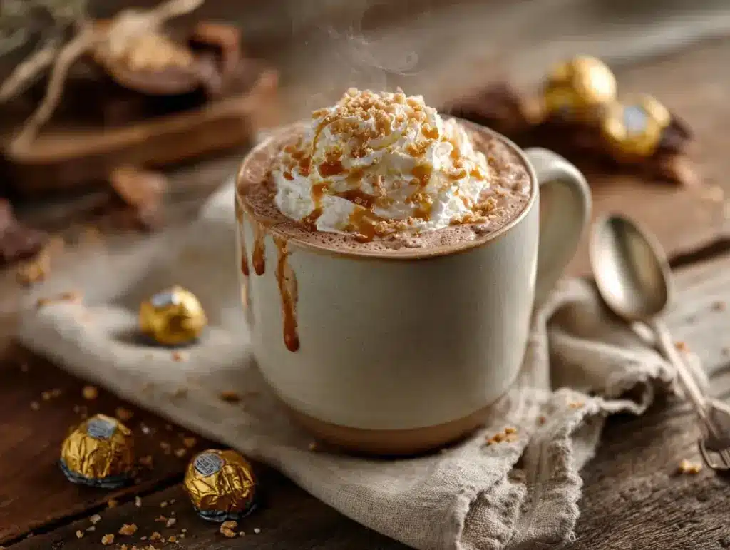 butterscotch hot chocolate - featured image