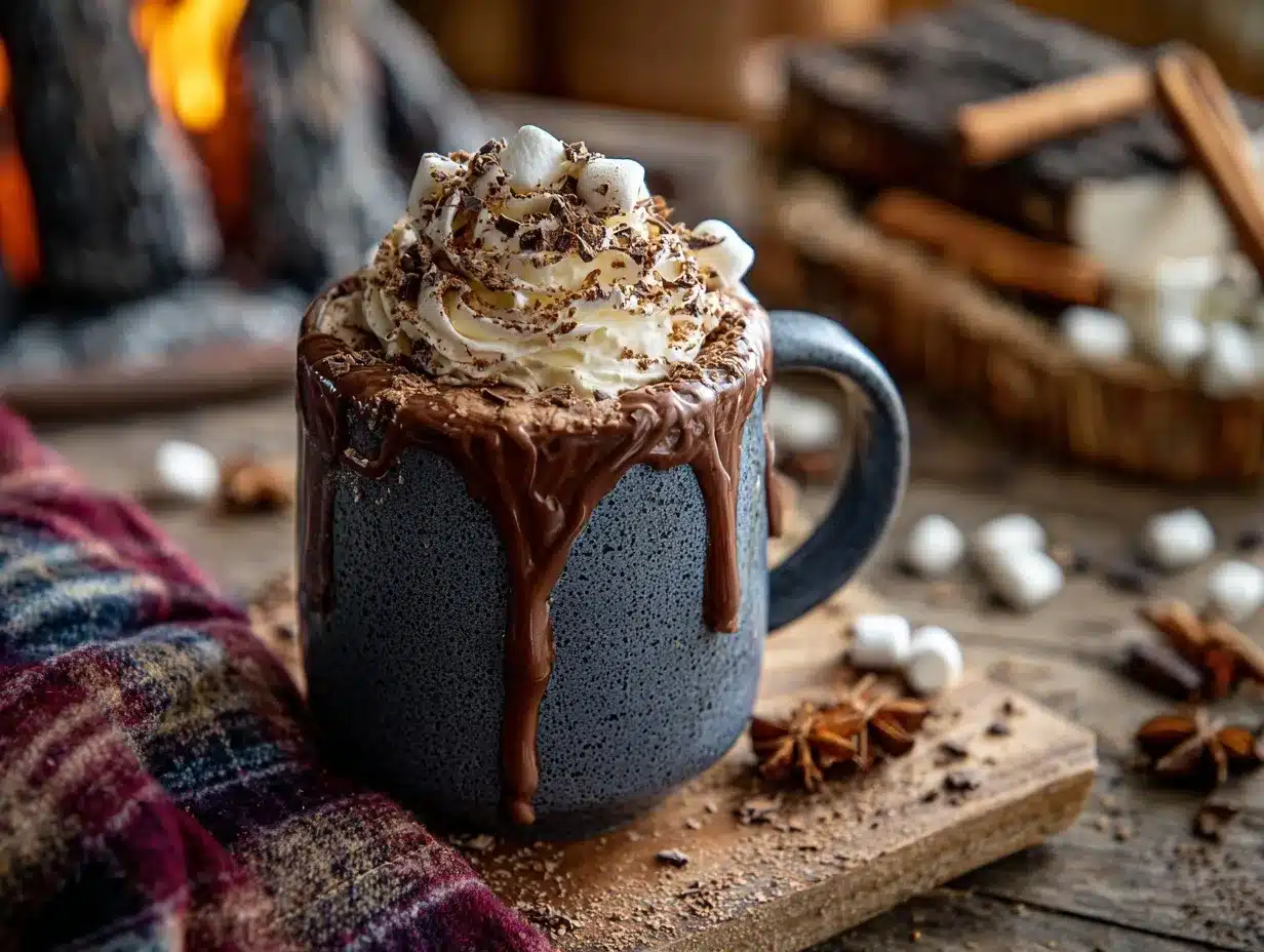 campfire hot chocolate preparation steps
