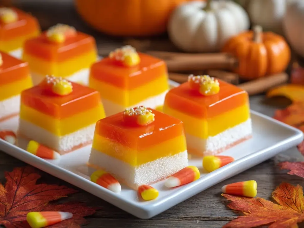 Candy Corn Jello Shots - featured image