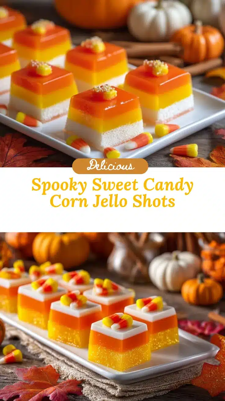 Candy Corn Jello Shots recipe