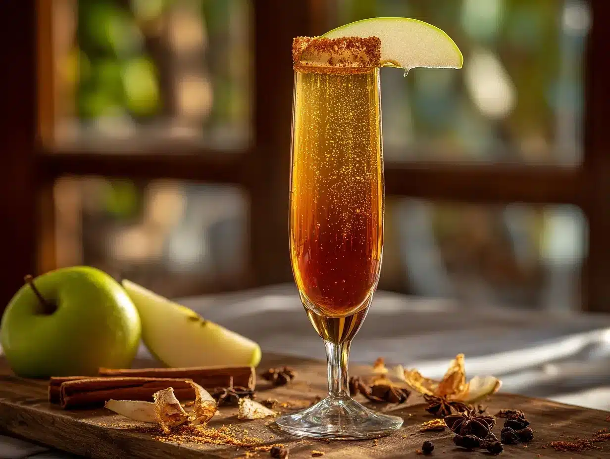caramel apple mimosa preparation steps