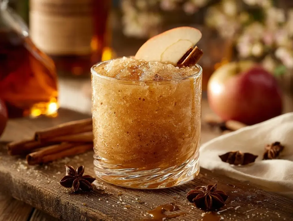 cider bourbon slush - featured image