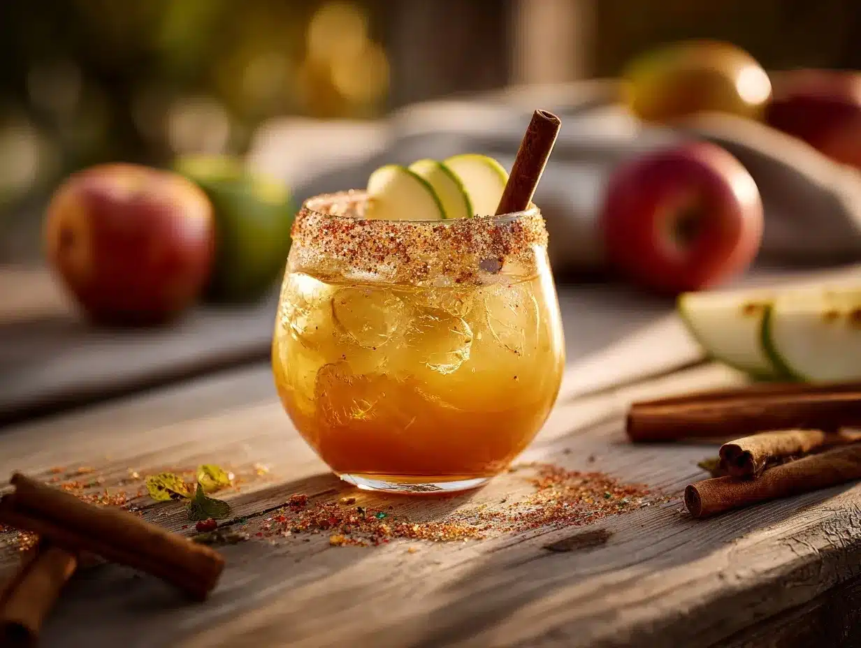 cinnamon apple cider margarita preparation steps