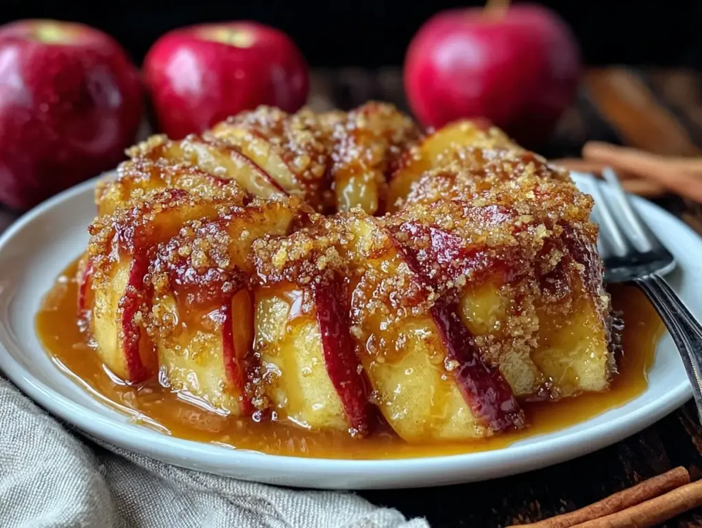 cinnamon caramel apple - featured image