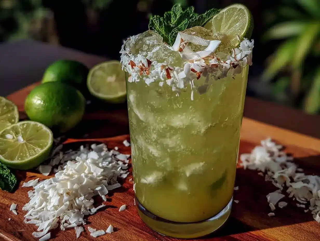 coconut lime cooler preparation steps