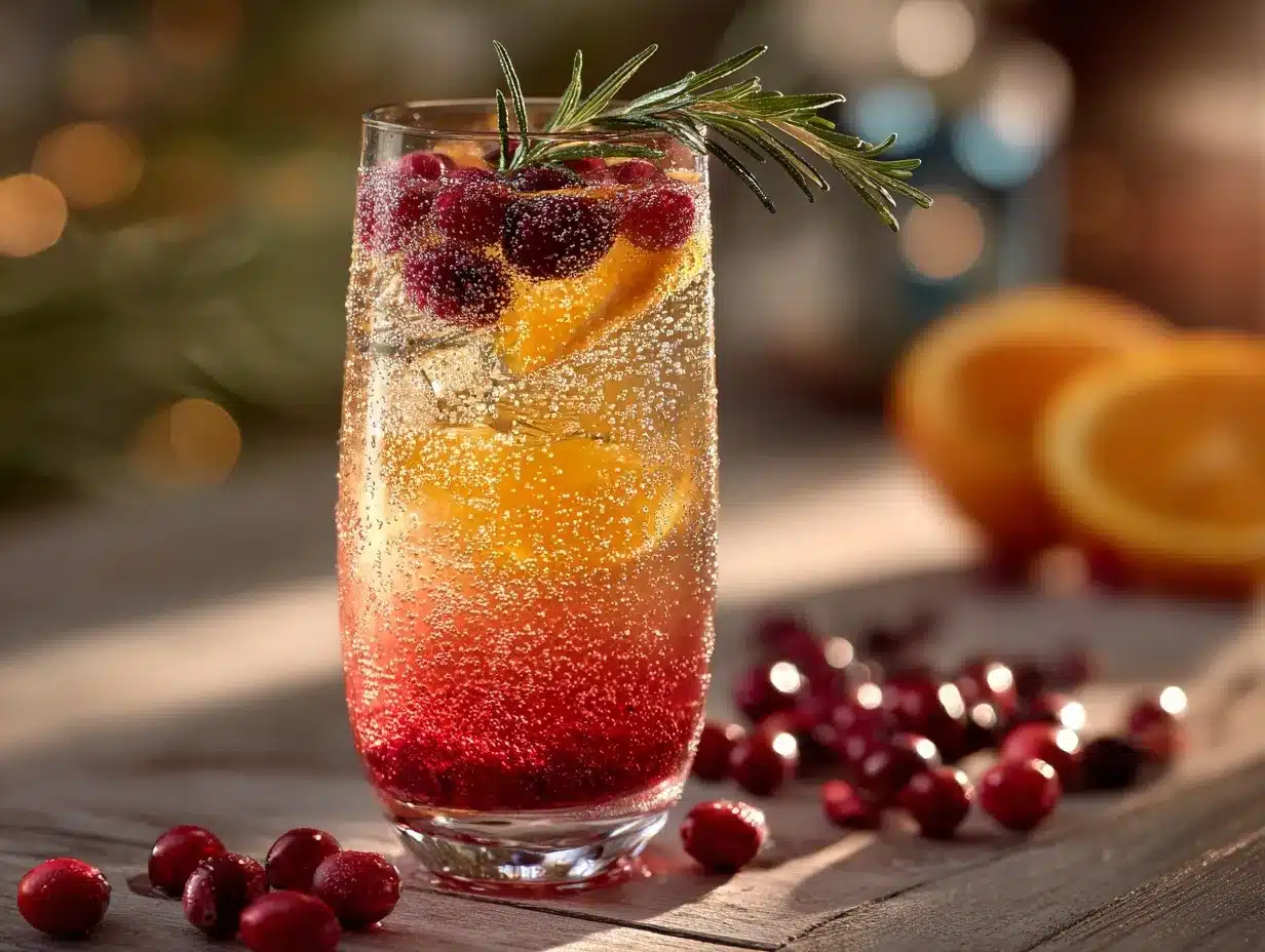 Cranberry Orange Sparkler preparation steps