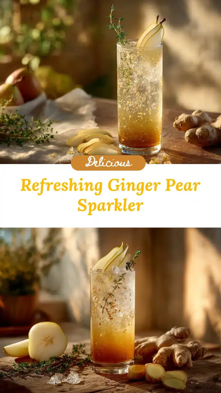 Ginger Pear Sparkler recipe
