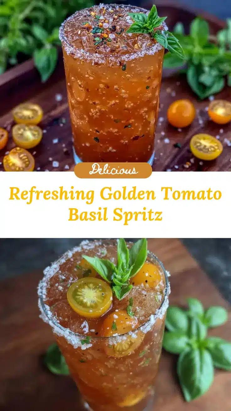 golden tomato basil spritz recipe