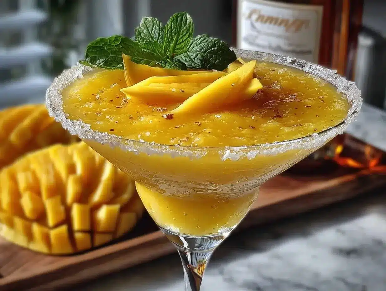 mango martini preparation steps