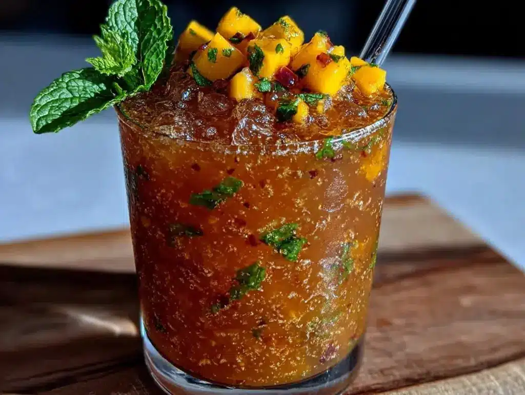 mango mint juice - featured image