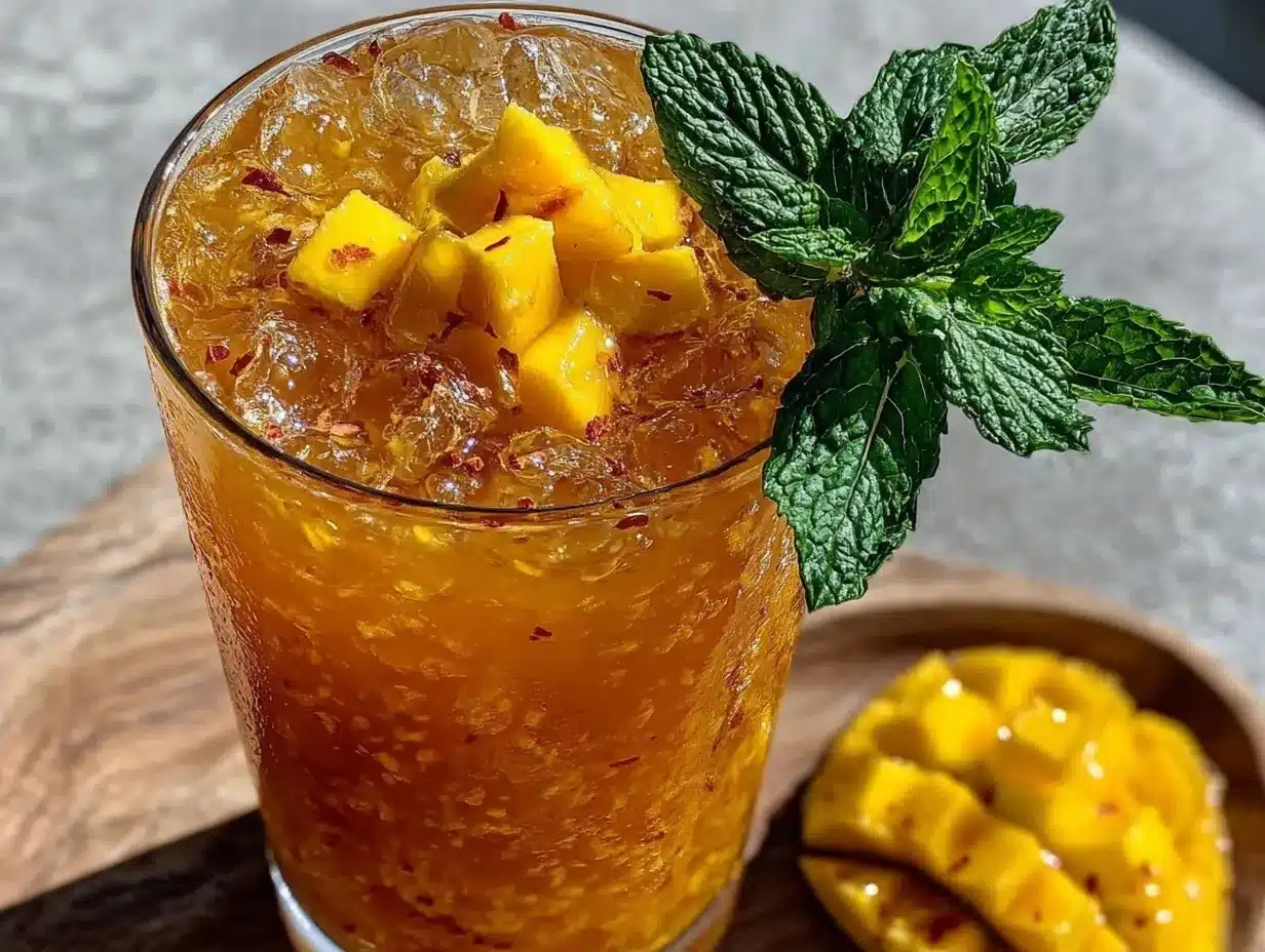 mango mint juice preparation steps