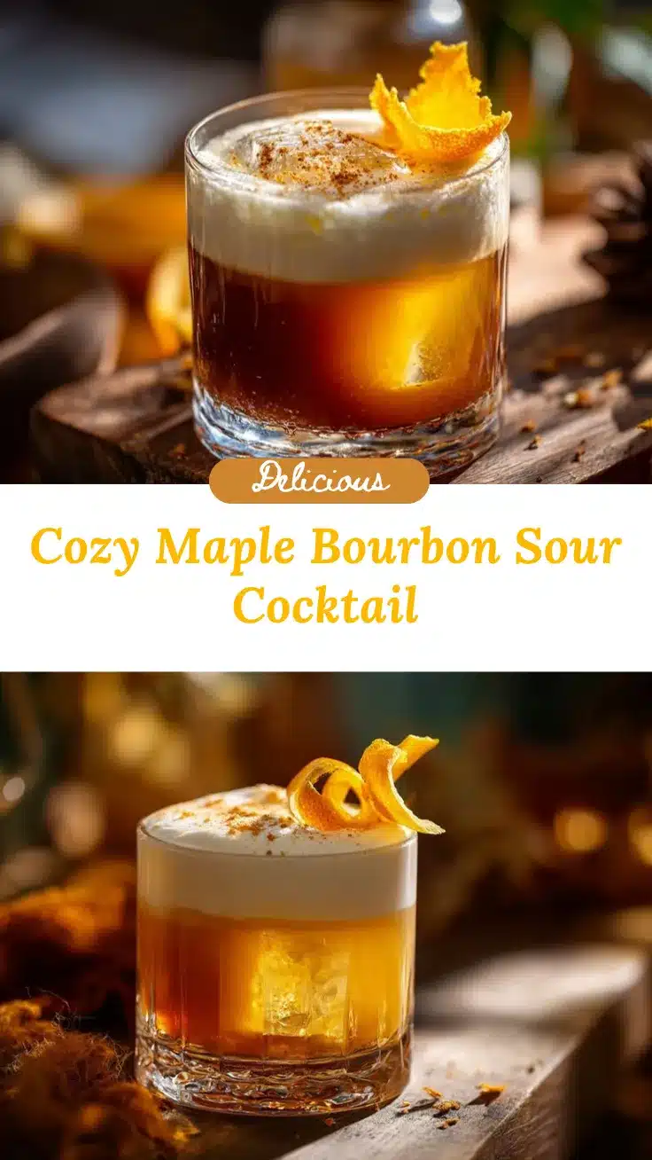 Maple Bourbon Sour recipe