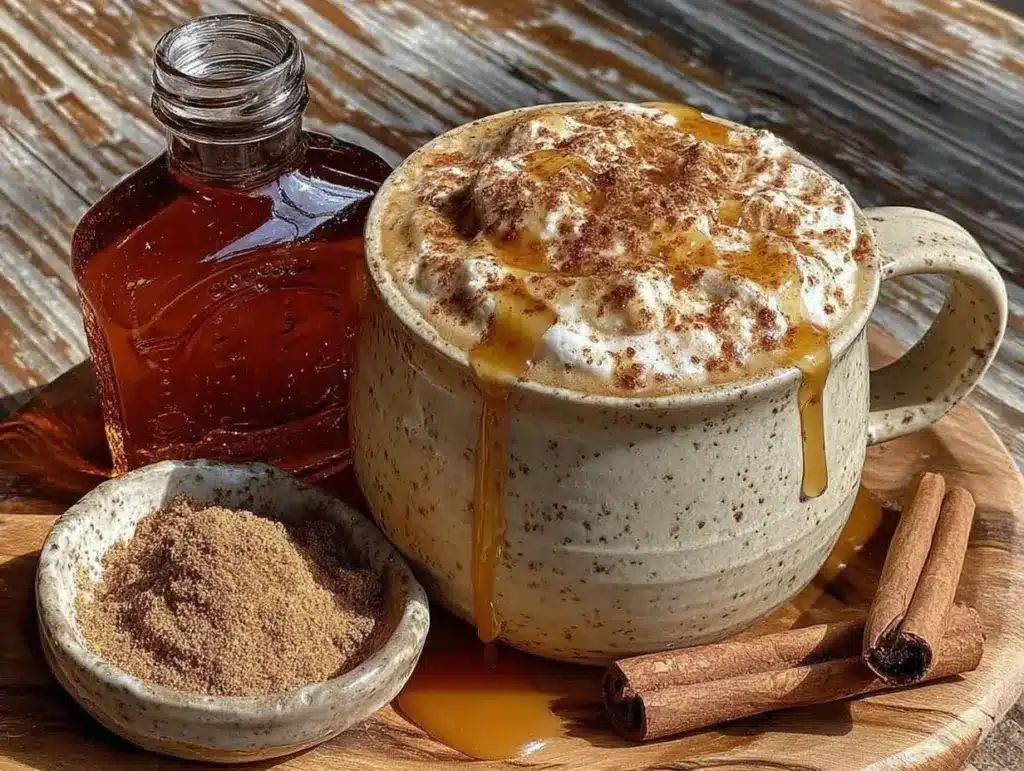 maple cinnamon latte - featured image