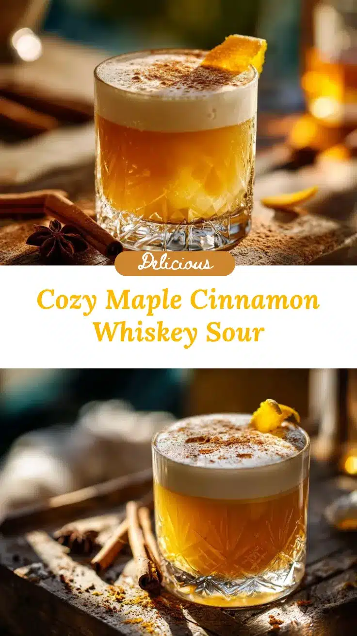Maple Cinnamon Whiskey Sour recipe