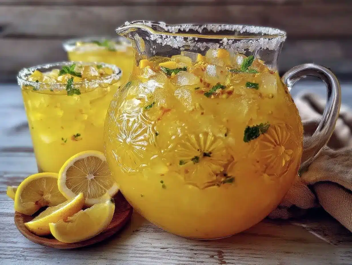 minty mango lemonade preparation steps