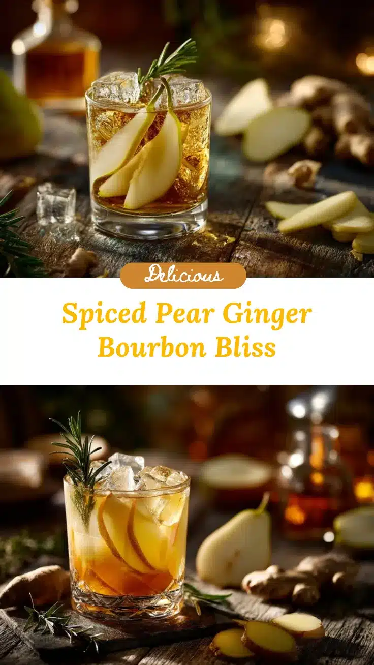 Pear and Ginger Bourbon Smash recipe