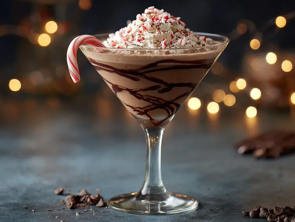 peppermint mocha martini - featured image