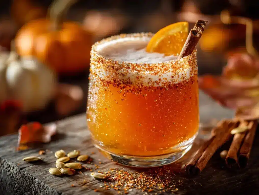 pumpkin beer cocktail - featured image