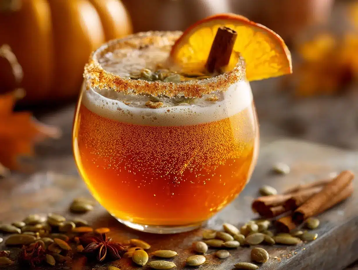 pumpkin beer cocktail preparation steps