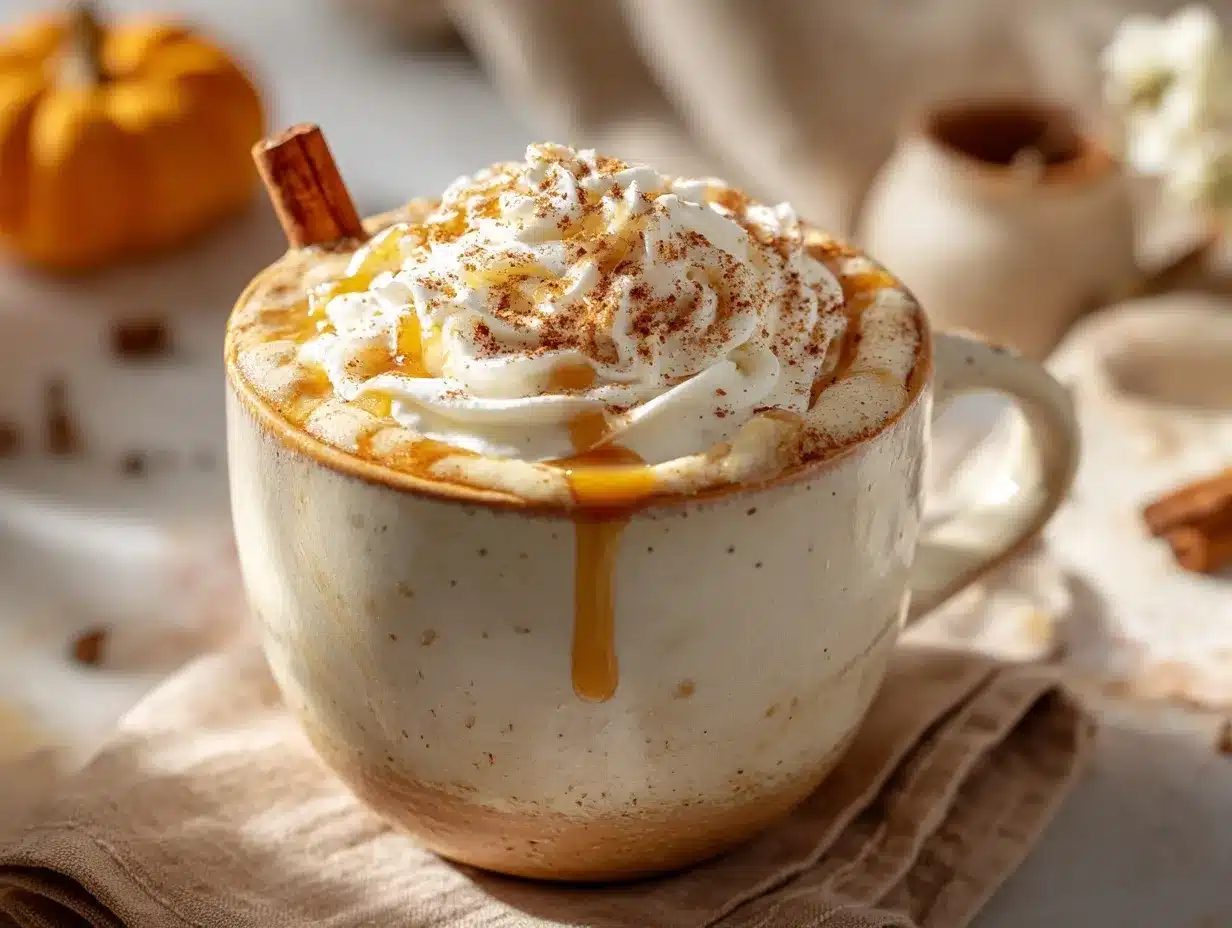 Pumpkin White Hot Chocolate preparation steps