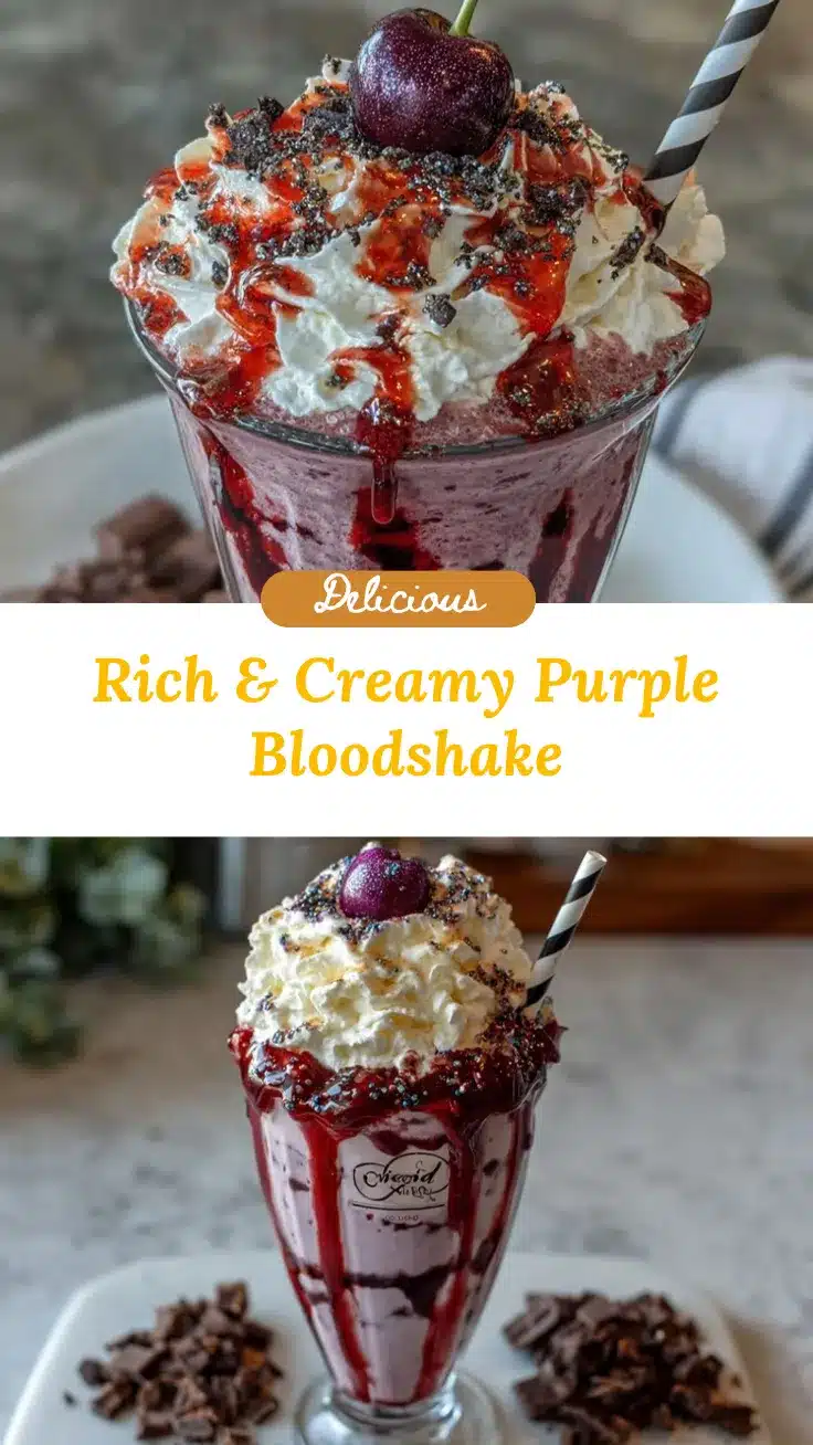 Purple Velvet Bloodshake recipe