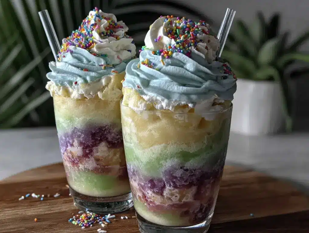 Rainbow Island Freeze Mocktail - featured image
