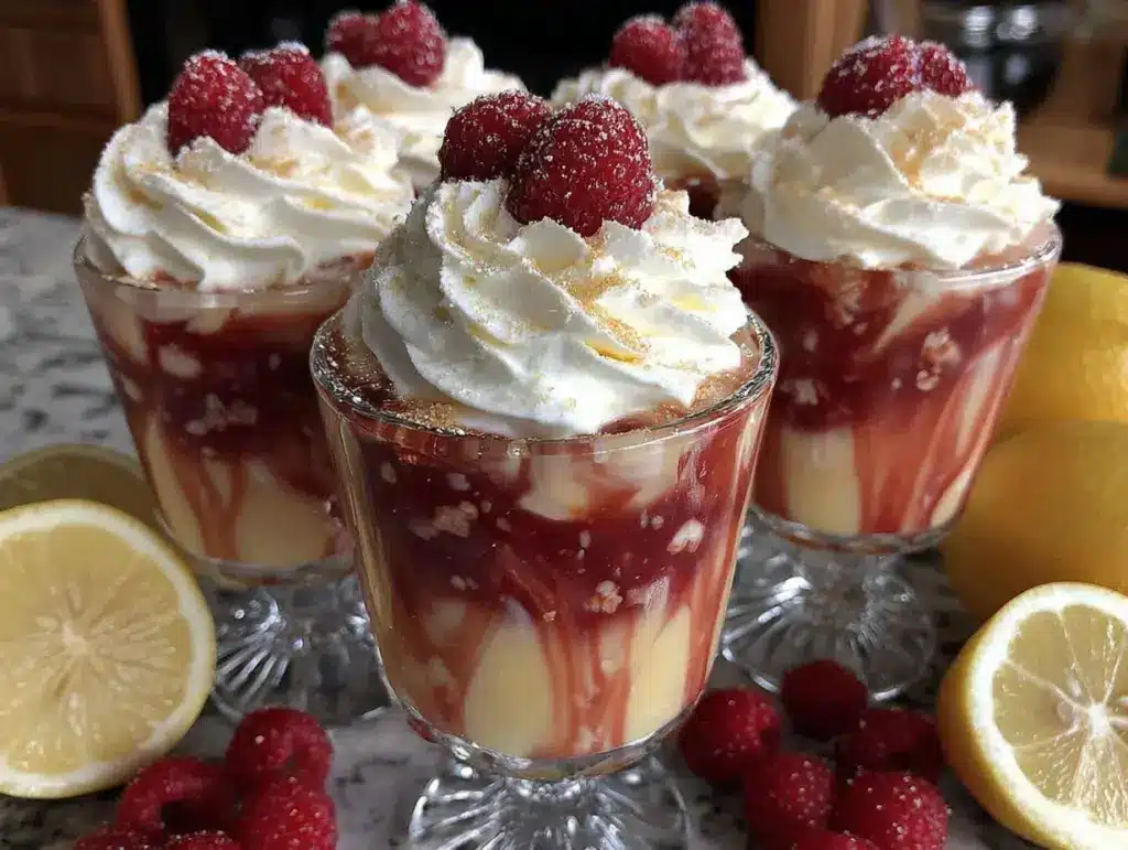 raspberry lemon swirl cake - featured image