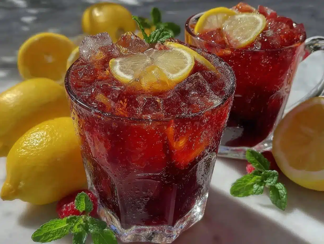 ruby berry lemonade preparation steps