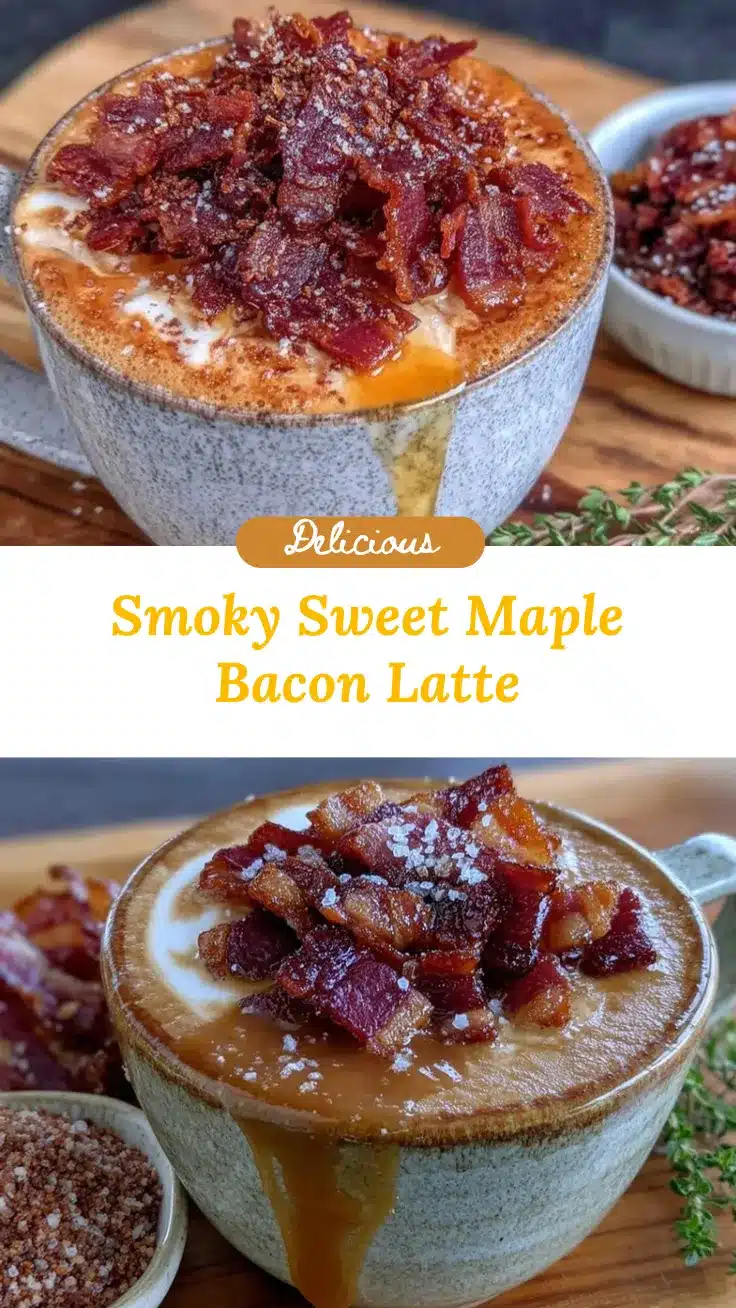 smoky maple bacon latte recipe