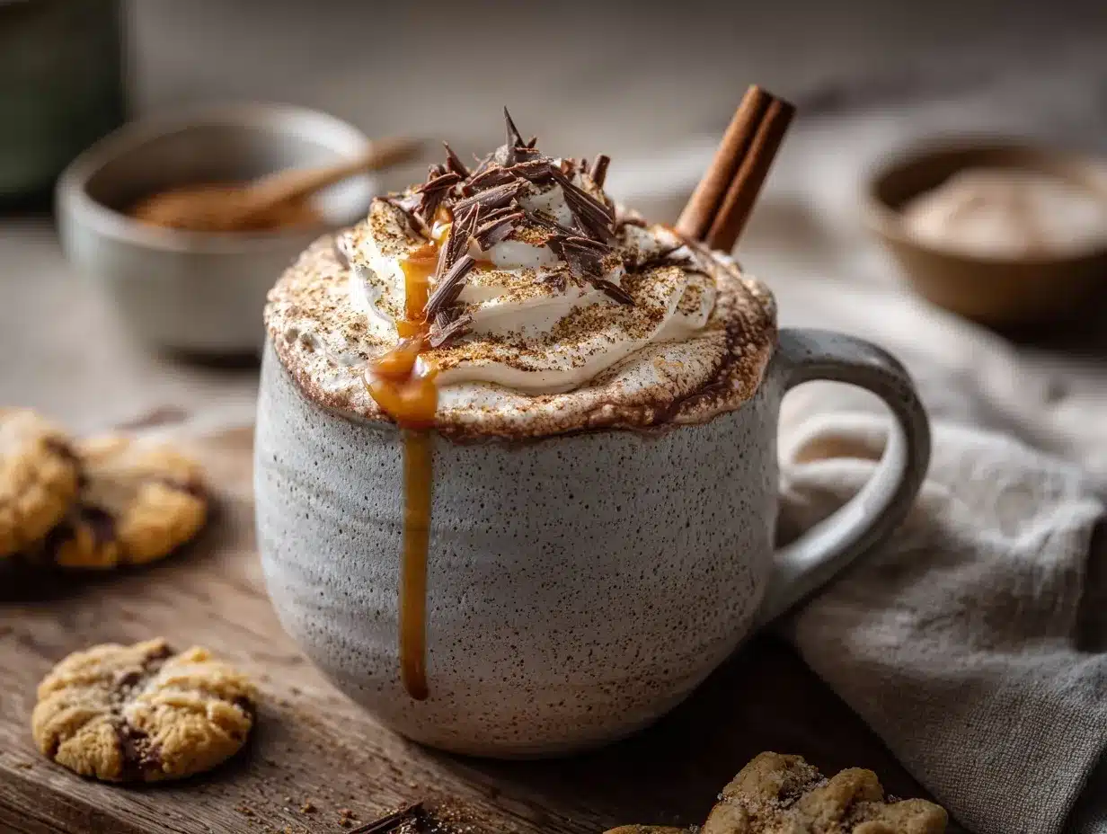 Snickerdoodle hot chocolate preparation steps