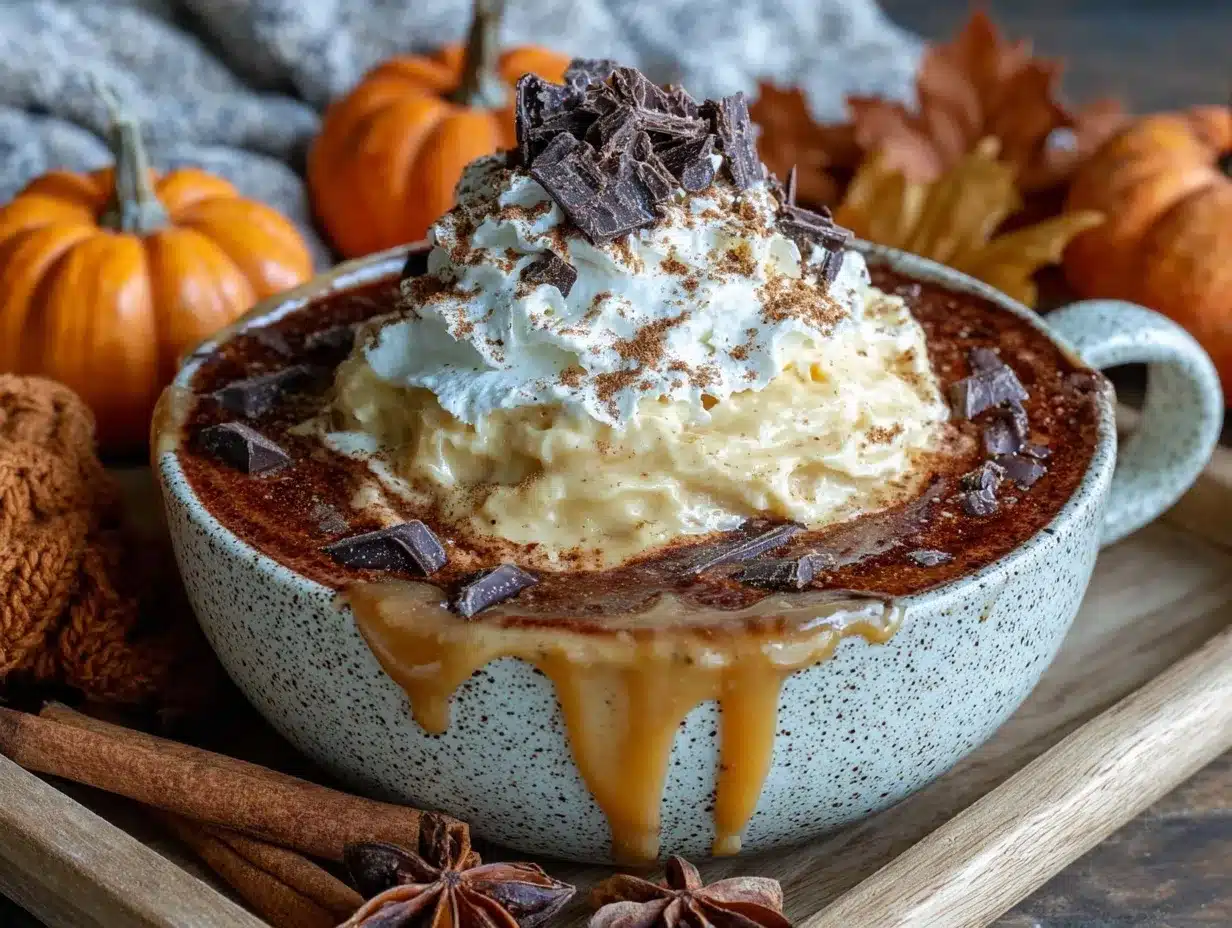 spiced pumpkin hot chocolate preparation steps