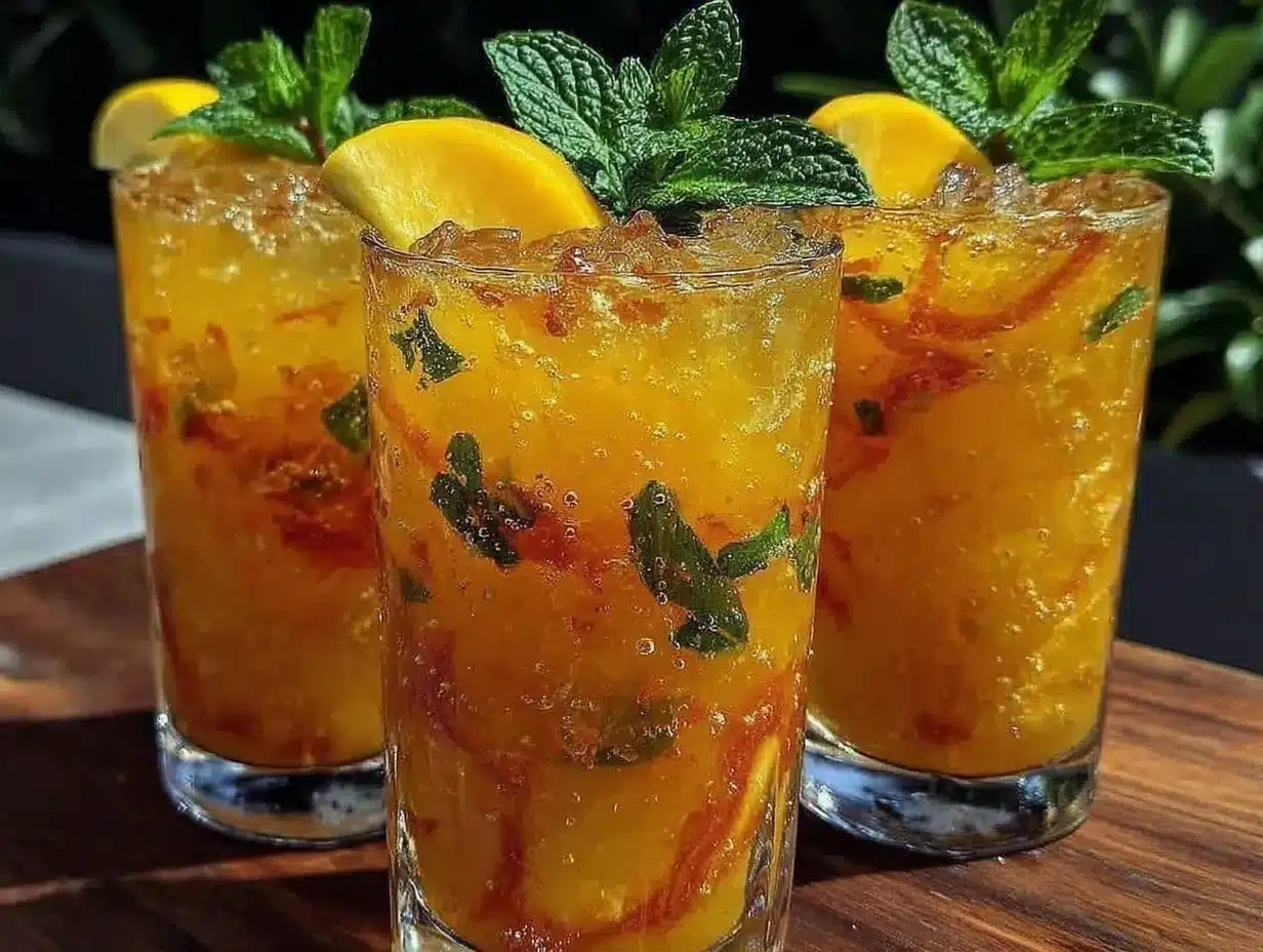 Sunset Peach Lemonade Swirl preparation steps