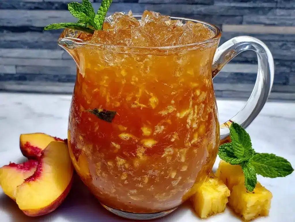 Tropical Peach Pineapple Juice - featured image