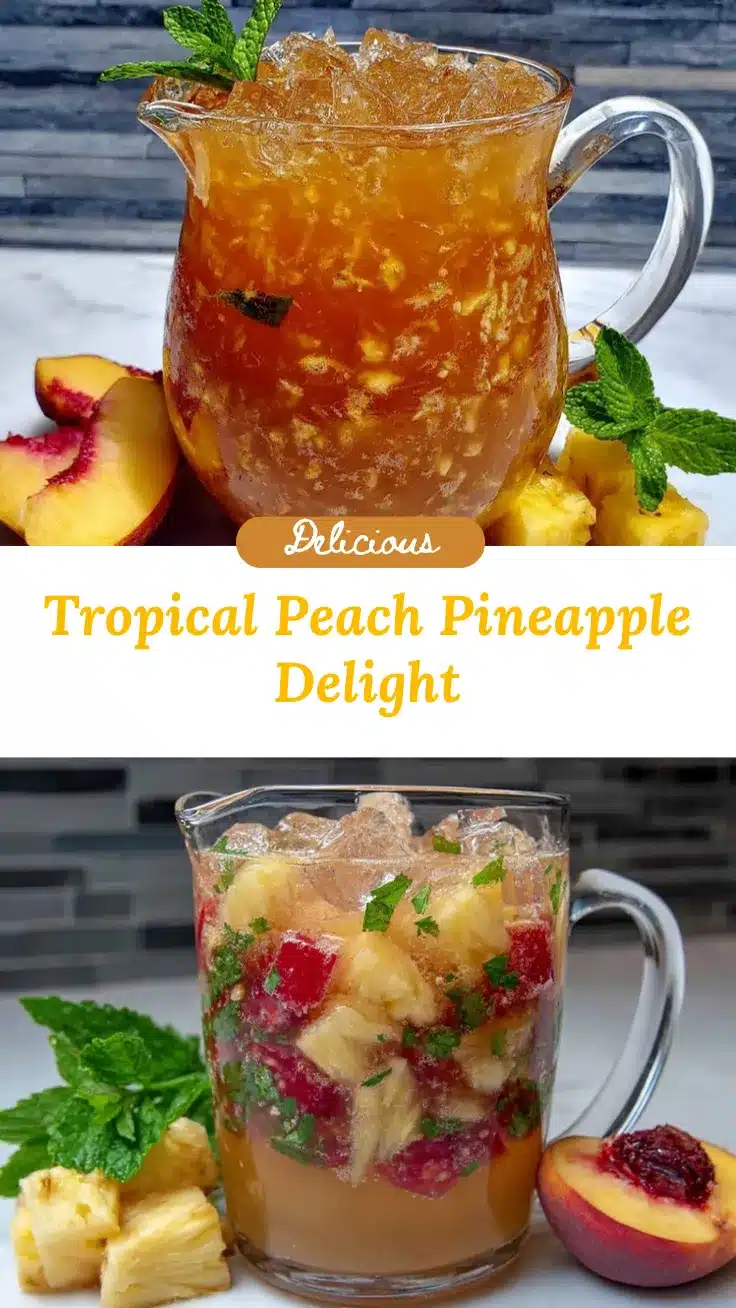 Tropical Peach Pineapple Juice recipe