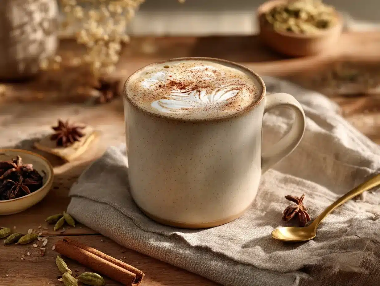 Vanilla Chai Tea Latte preparation steps