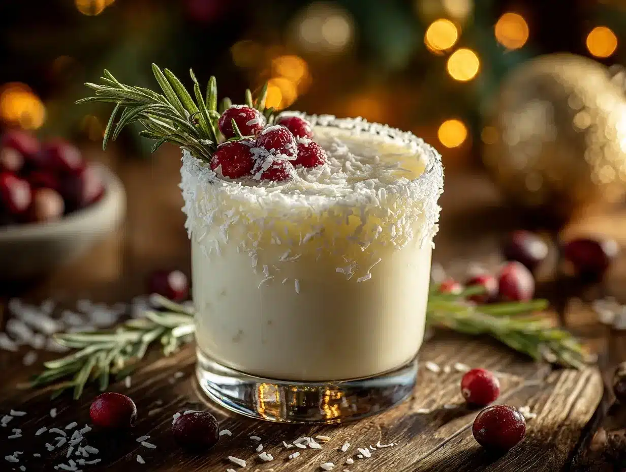 White Christmas Margarita preparation steps