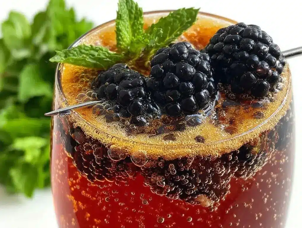 Blackberry Champagne Cocktail - featured image
