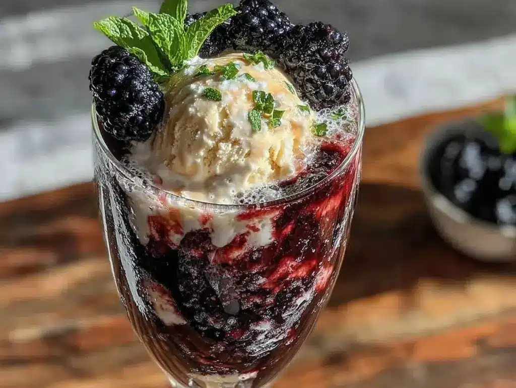 Blackberry Champagne Float - featured image