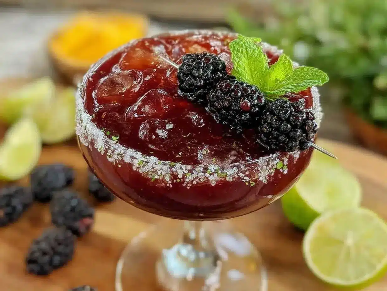 blackberry margarita preparation steps