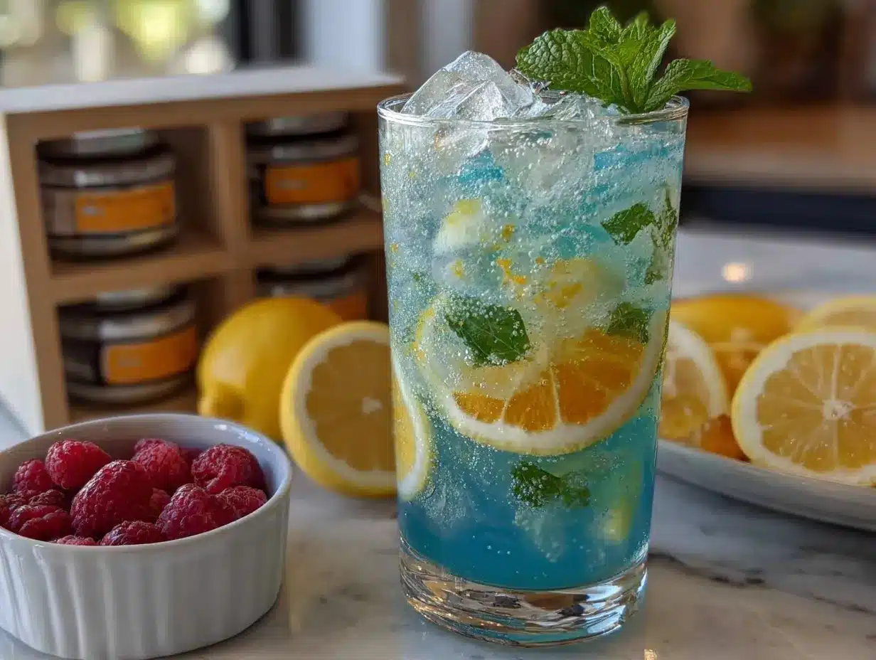 blue raspberry lemonade preparation steps