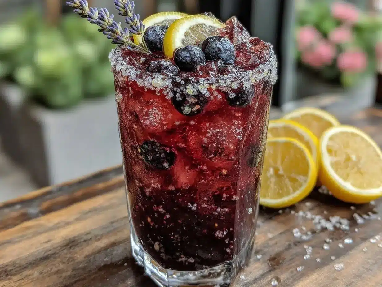 Blueberry Lavender Lemonade preparation steps