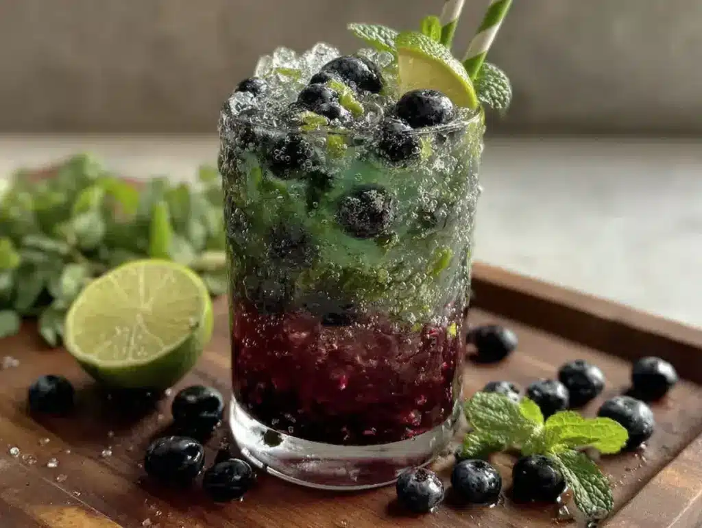 blueberry mojito - featured image