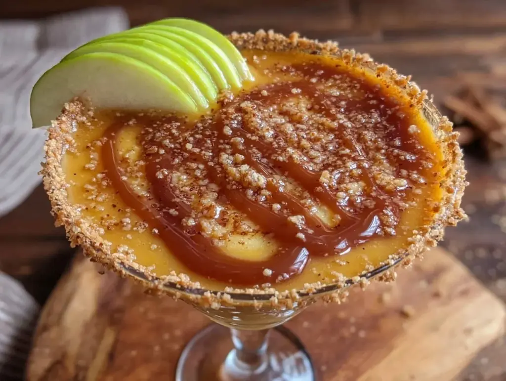 caramel apple martini - featured image
