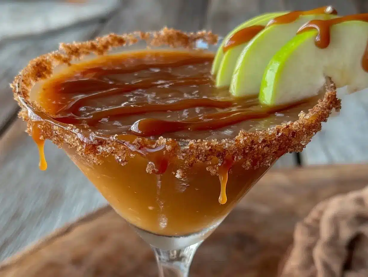 caramel apple martini preparation steps
