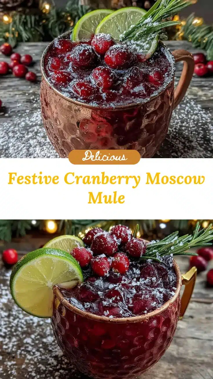 Christmas Cranberry Moscow Mule recipe