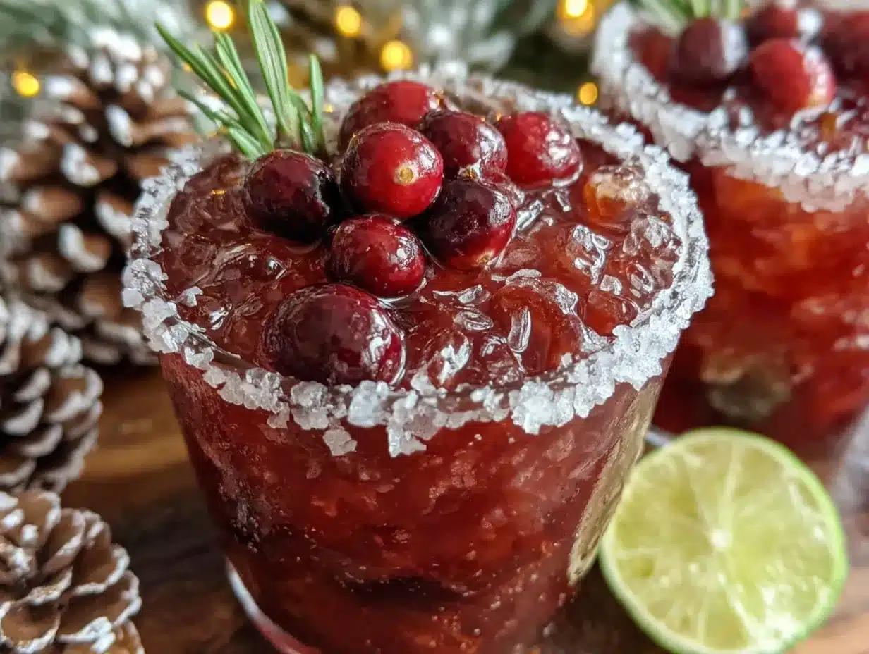 Christmas Margarita preparation steps