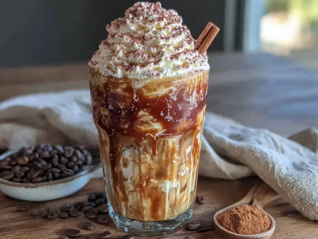 cinnamon roll iced coffee - featured image