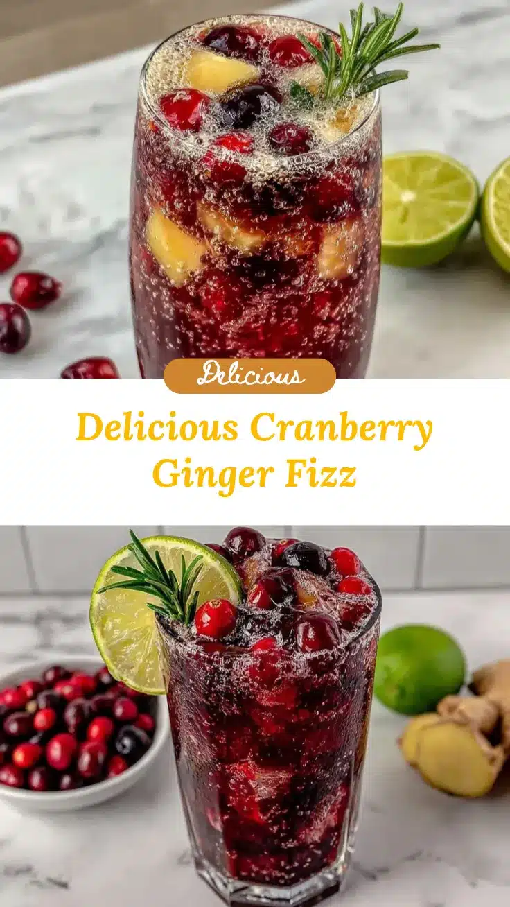 Cranberry Ginger Fizz recipe